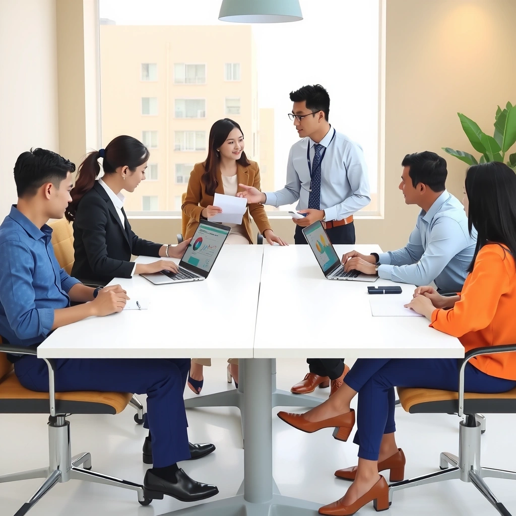 Marketing consultation meeting